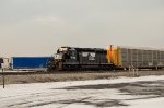 NS SD40-2 Locomotive in the yard